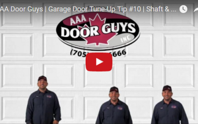 Garage Door Tip #10: Shaft and Bearings Must Not Be Worn Out or Bent